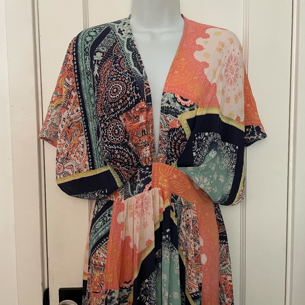 Soto Plunge Neck Long Dress